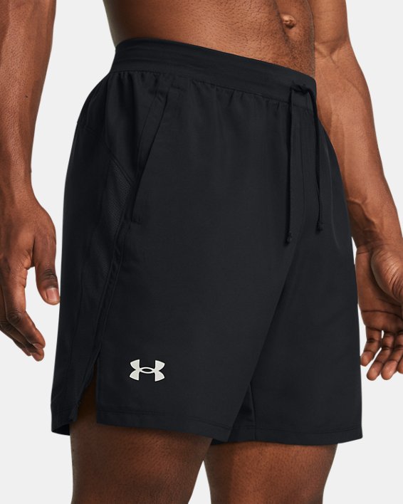 Shorts UA Launch Unlined 7" da uomo, Black, pdpMainDesktop image number 3